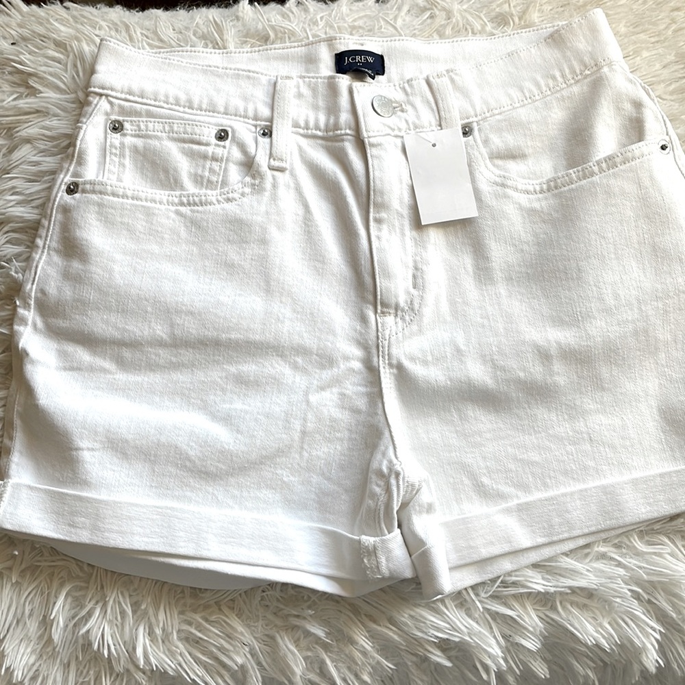 J.Crew Classic Denim Shorts Chalk White - Picture 6 of 6